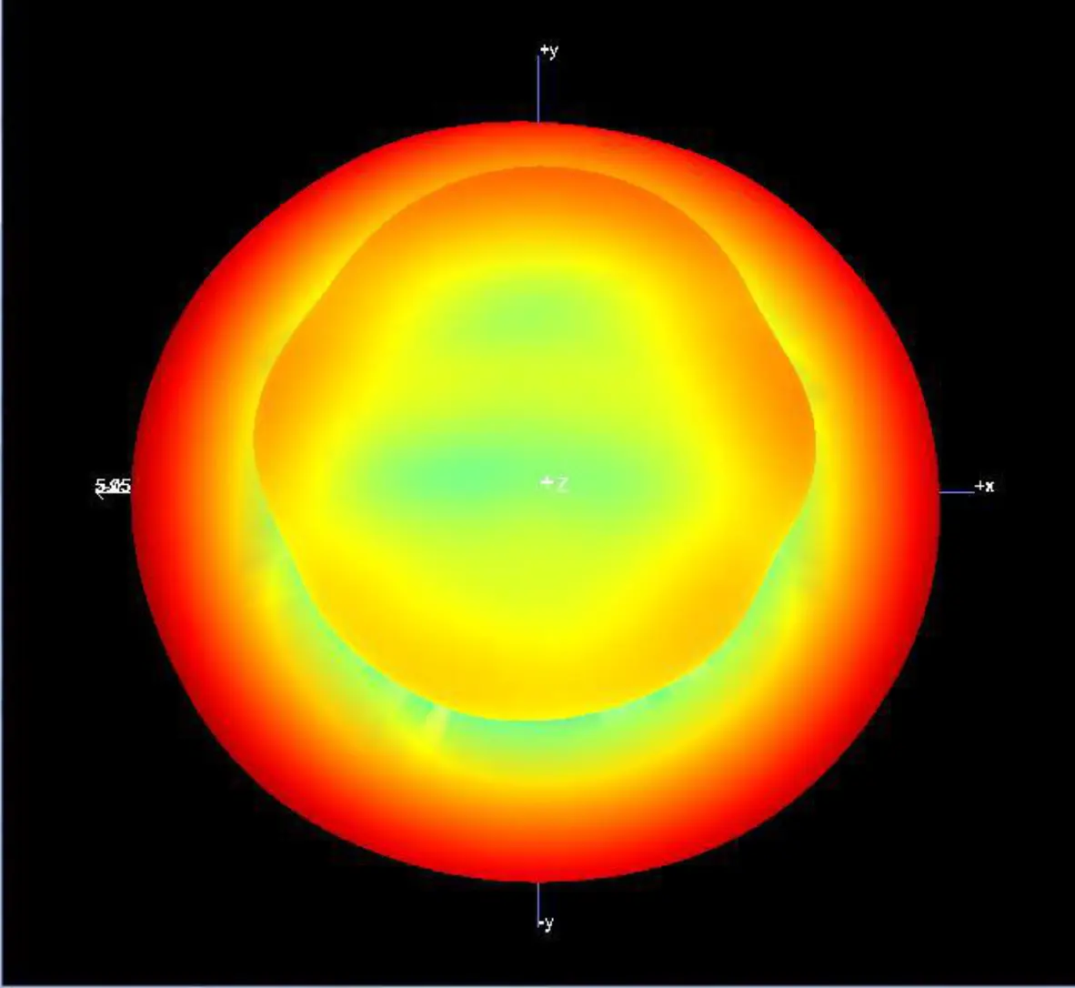 EX-55 3D Radiation Pattern at 5550 MHz