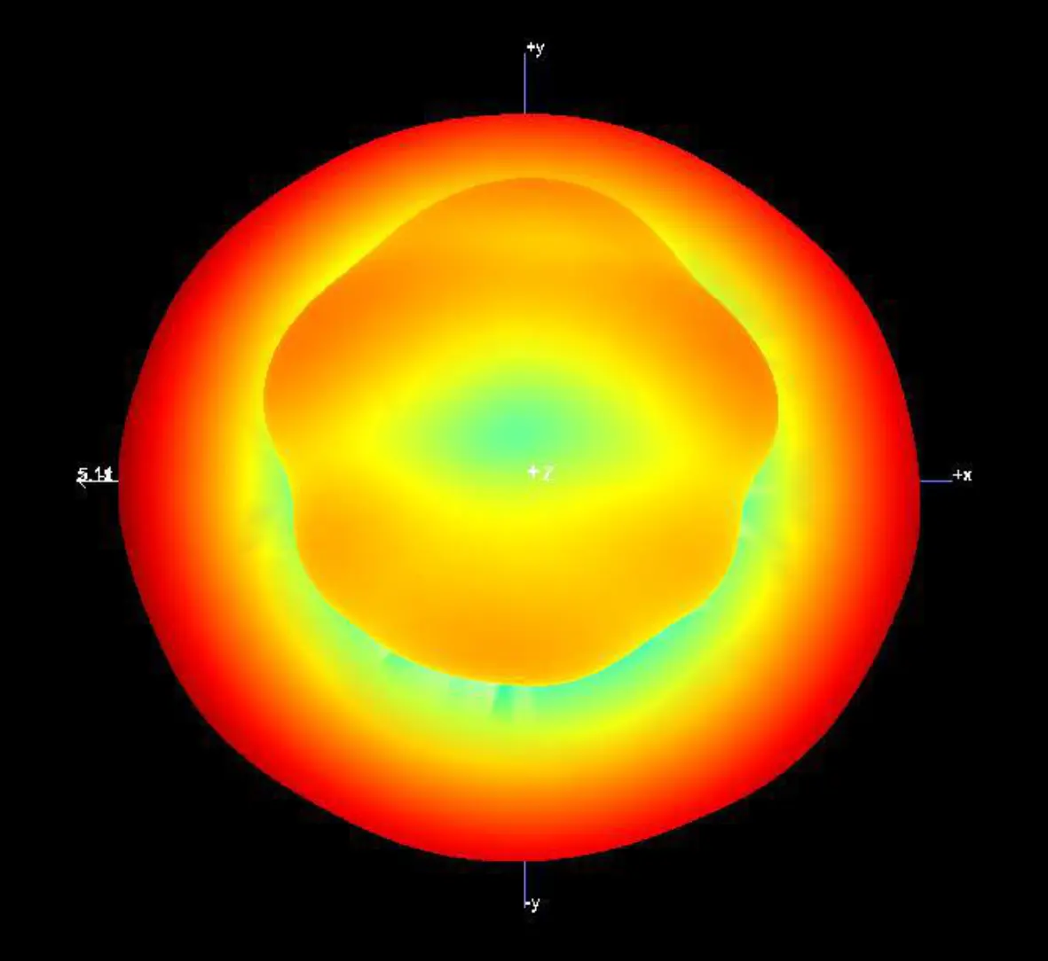 EX-55 3D Radiation Pattern at 5850 MHz