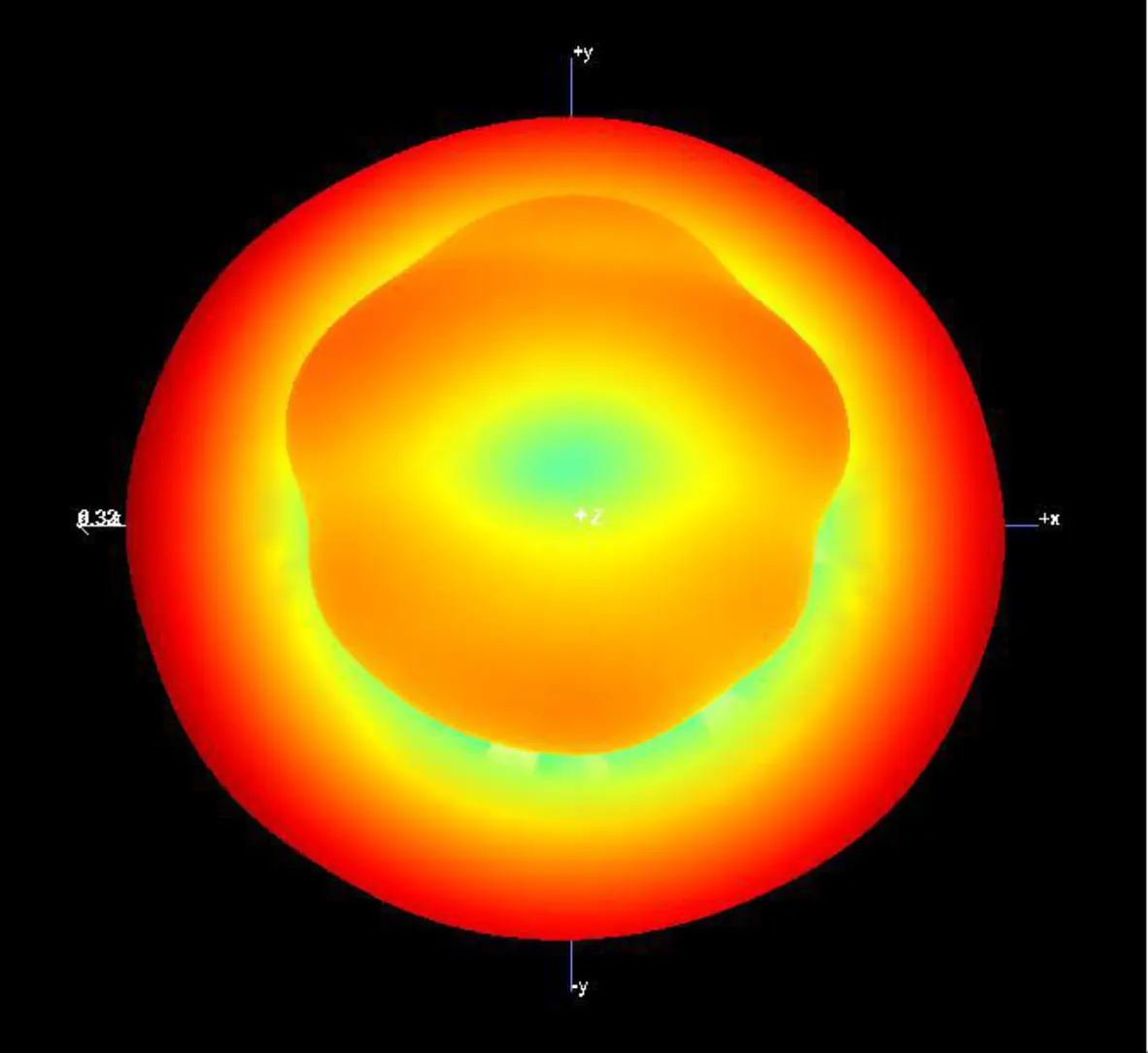 EX-55 3D Radiation Pattern at 5925 MHz